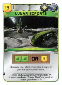 Terraforming Mars: Lunar Exports Promo Card