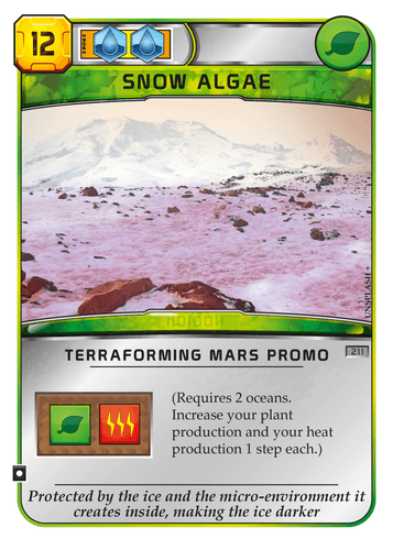 Terraforming Mars: Snow Algae Promo Card