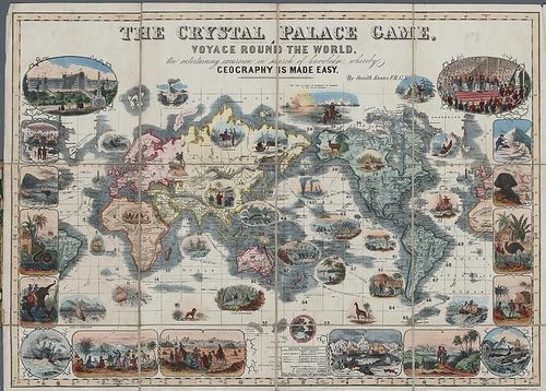 The Crystal Palace Game: A Voyage Round The World. An entertaining excursion in search of knowledge, whereby geography is made Easy
