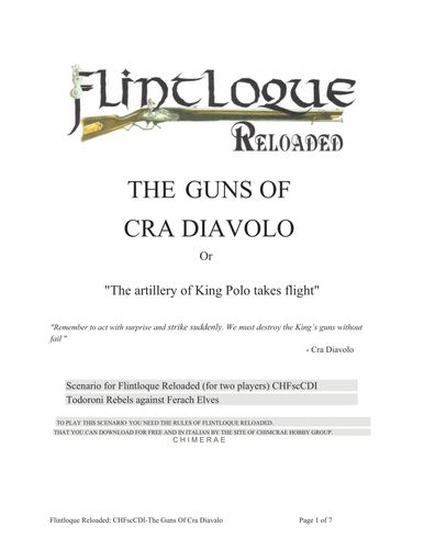 The Guns of Cra Diavolo, or, 