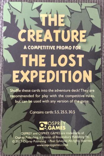 The Lost Expedition: The Creature – Competitive Promo