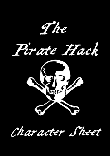 The Pirate Hack Character Sheet Board Game | BoardGames.com | Your ...