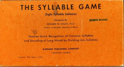 The Syllable Game