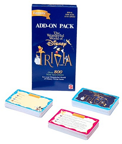 The Wonderful World of Disney Trivia Game Add-on Pack