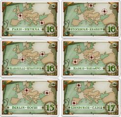 Ticket to Ride Europe: New destination tickets (fan expansion for Ticket to Ride)
