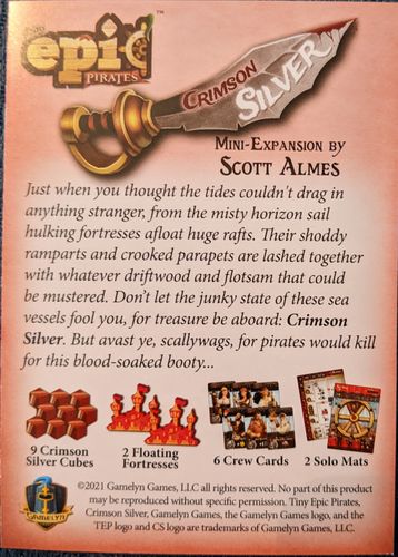 Tiny Epic Pirates: Crimson Silver mini expansion