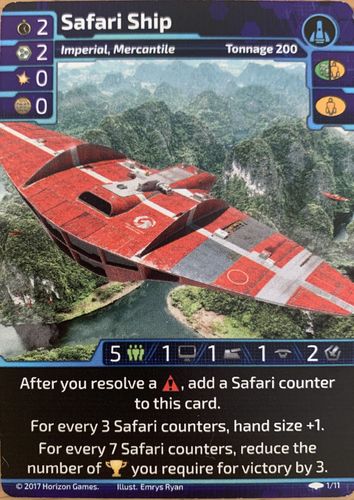 Traveller Customizable Card Game: Safari Ship