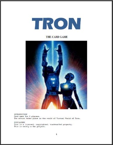 Tron, The Card Game