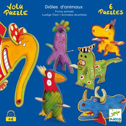 Volu Puzzle: Drôles D'Animaux – Funny Animals