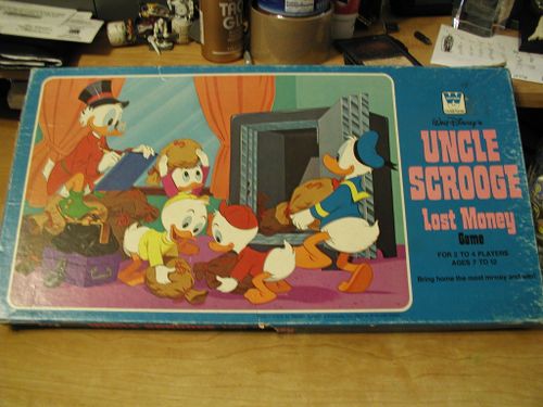 Walt Disney's Uncle Scrooge Lost Money Game