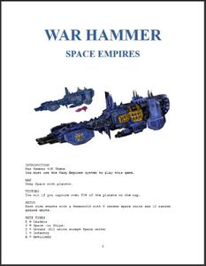 War Hammer Space Empires
