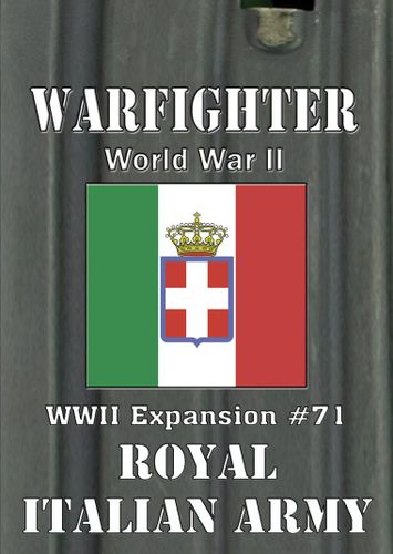 Warfighter: WWII Expansion #71 – Royal Italian Army