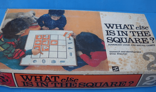 What else is in the square? advanced logic and matrix games.