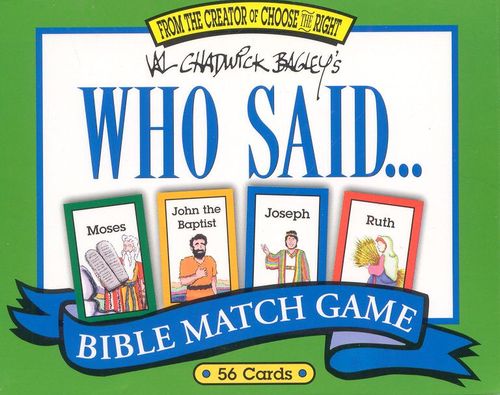 Who Said... Bible Match Game