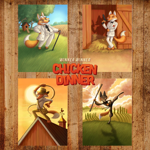 Winner Winner Chicken Dinner: Character Promo Cards