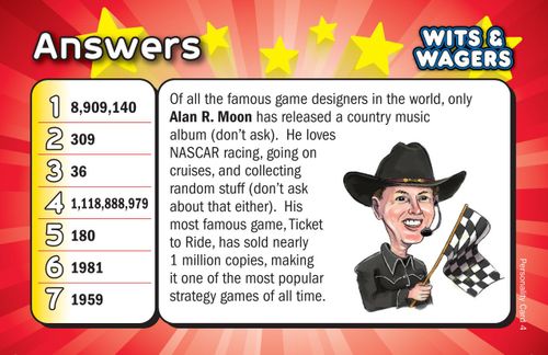 Wits & Wagers: Alan R. Moon Personality Card Promo
