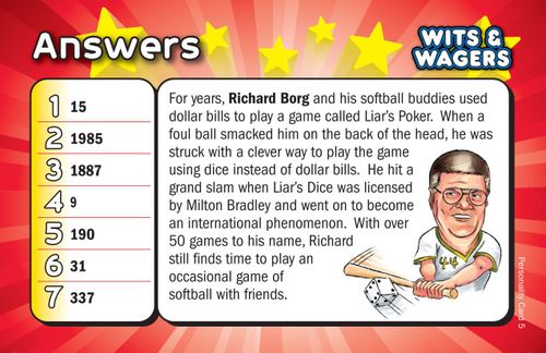 Wits & Wagers: Richard Borg Personality Card Promo