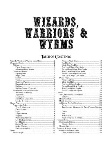 Wizards, Warriors & Wyrms