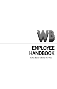 Wuhan-Baxter Employee Handbook