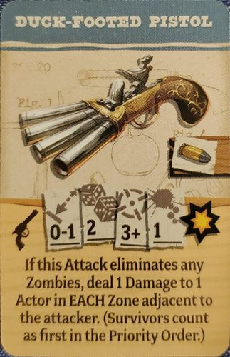 Zombicide: Undead or Alive – Duck-Footed Pistol Promo Card